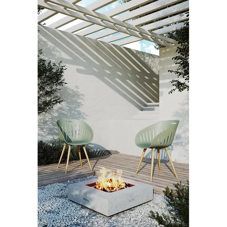 Topstar T2023 OUTDOOR (2er-Set) Buche - Eiche gebeizt / Schale rose – Bild 11