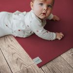 SanoSoft Krabbelunterlage 120x240 cm, Rot, PVC-Schaum, 4,5 mm Dicke