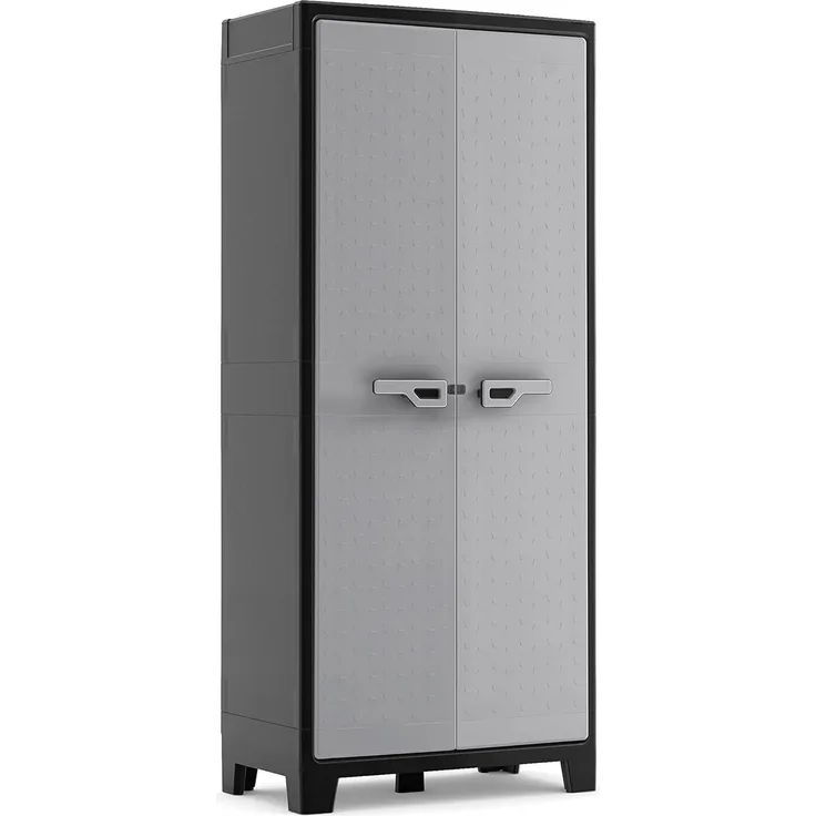 Keter Lagerschrank mit Regalböden Titan Schwarz und Grau 182 cm 434758
