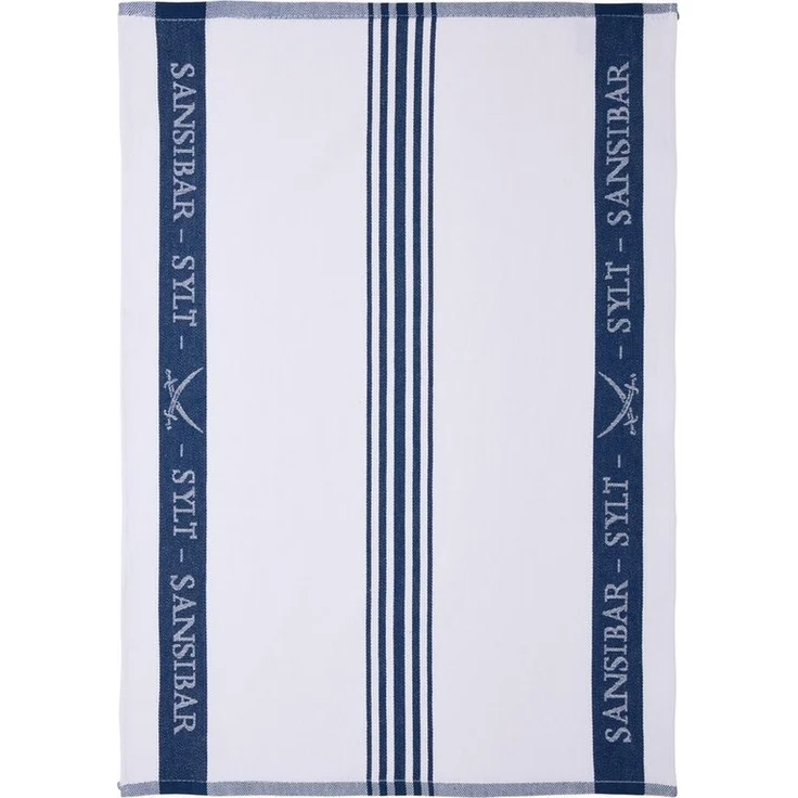 Sansibar Sylt Geschirrtuch Geschirrtücher-Set, 3-tlg, 50x70 cm, 100% Baumwolle, Premium Qualität, (Set, 3x Geschirrtuch, 50x70 cm, zwei verschiedene Designs), Jacquardgewebe, zwei verschiedene Motive – Bild 2
