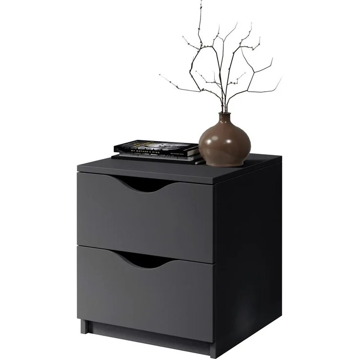 Nachtkommode >Luki< in Graphit - 40x45x42cm (BxHxT) – Bild 2