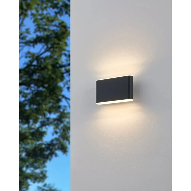 Eglo LED Außen-Wandleuchte Grutti anthrazit 17,5 x 9 cm – Bild 2