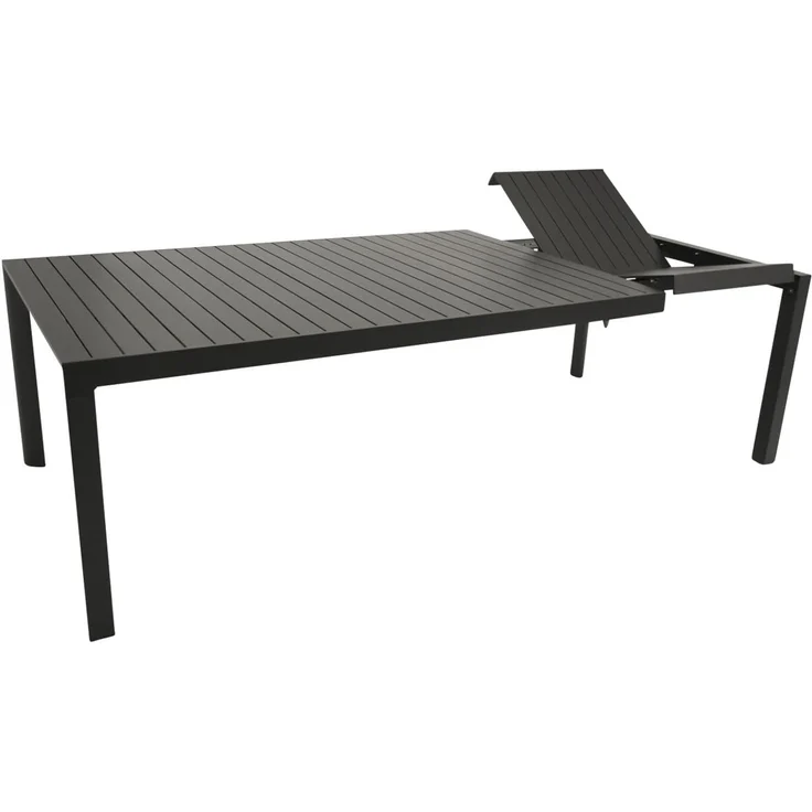 DEGAMO LAGOS XL Garten-Ausziehtisch, Aluminium, anthrazit,195/255x120cm – Bild 1