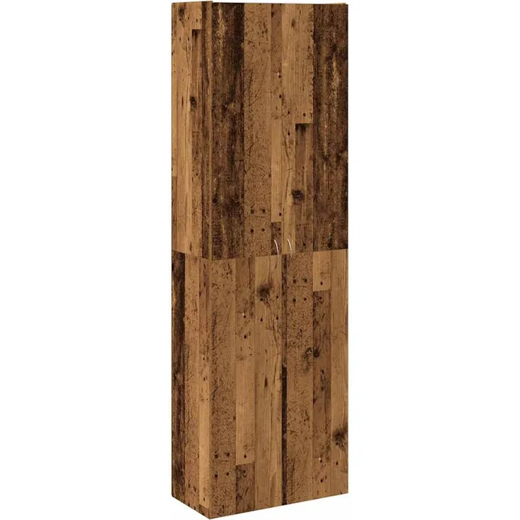 vidaXL Highboard Altholz-Optik 60x32x190 cm Holzwerkstoff 3318714