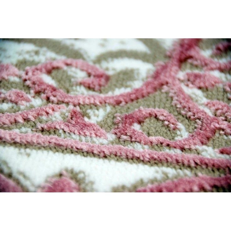 Carpetia Teppich Teppich Wohnzimmerteppich Vintage Ornamente rosa beige, rechteckig, Höhe: 10 mm – Bild 4