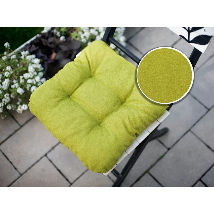 sunnypillow Stuhlkissen 4er Set Stuhlkissen 40x40 cm Bequeme 8cm, Polsterauflage Auflage für Stühle / Bänke – Bild 3