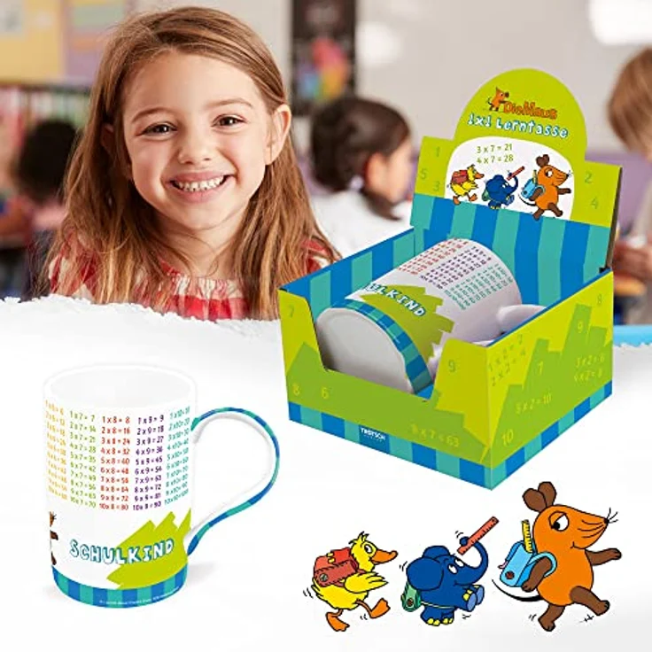 Trötsch Verlag Tasse Trötsch Die Maus Lieblingstasse Lerntasse 1x1 Die Maus: Aus Porzell – Bild 6