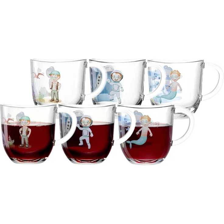 Leonardo BAMBINI Avventura Kindertassen 280 ml 6er Set sortiert