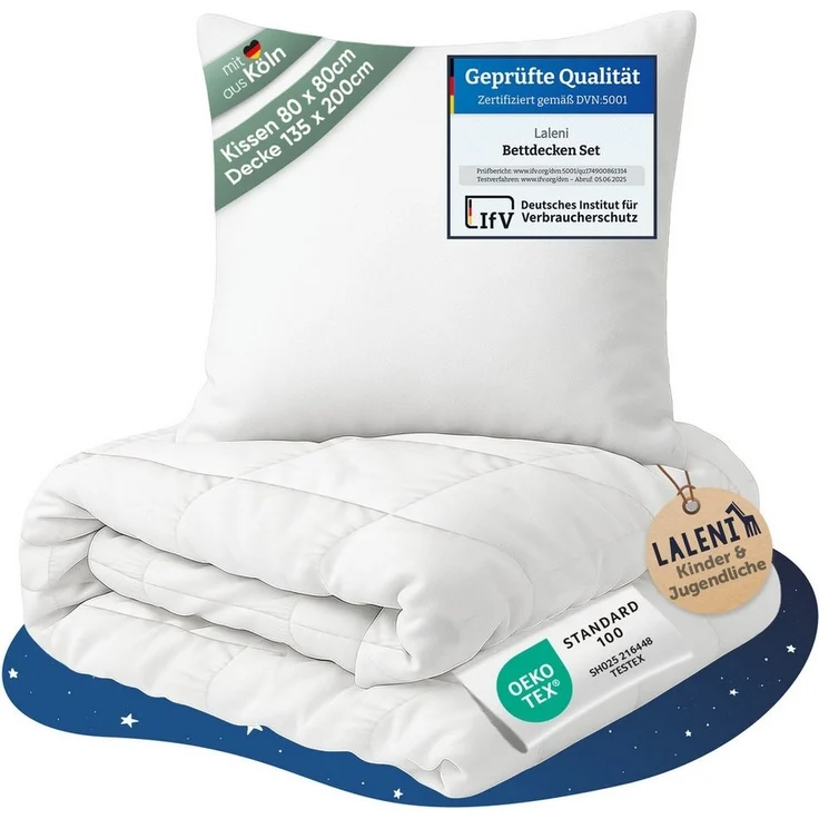 Laleni Babybettdecke Baby Bettdecke und Kissen Set - OEKO-TEX zertifiziert, Baby Decke und Kissen Set - waschbare Kinderdecke – Bild 5