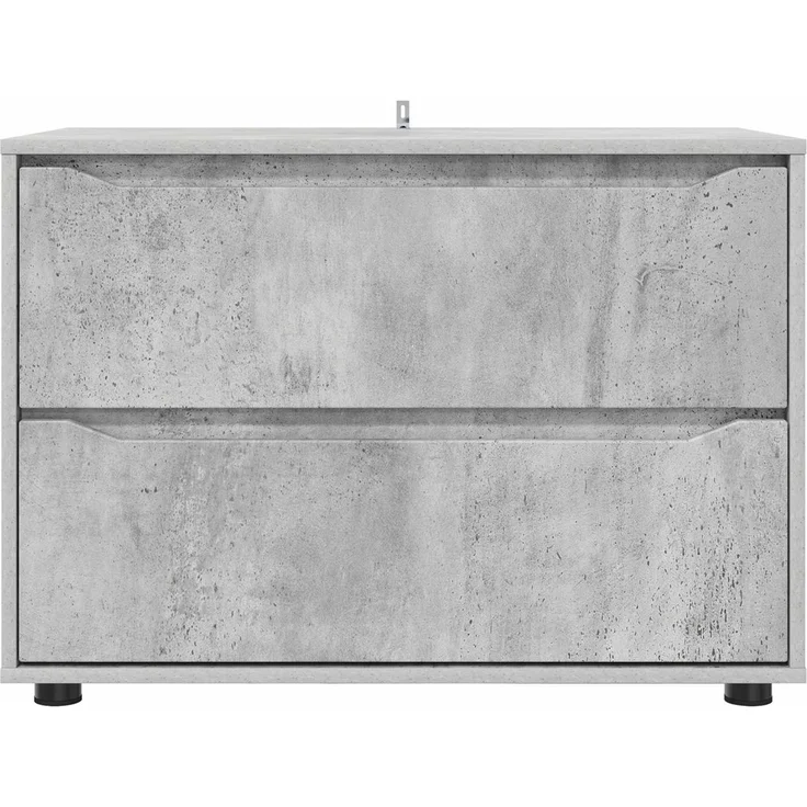 vidaXL Aufbewahrungsschrank 80 x 48 x 57 cm Holzwerkstoff Betongrau 888820 – Bild 8
