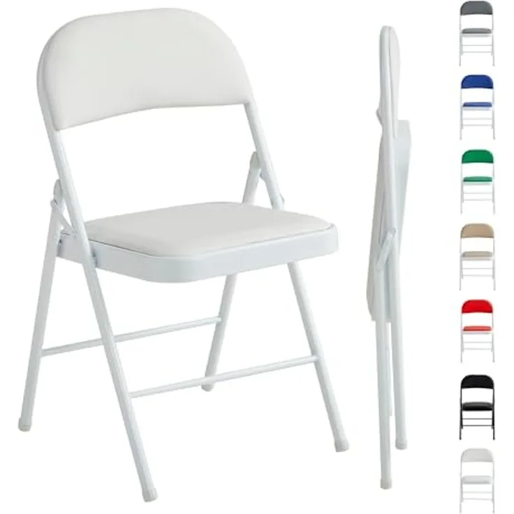 MCC direct Klappstuhl Kunstleder Klappstuhl gepolstert im 1er, 2er, 4er und 6er Set (1 St)