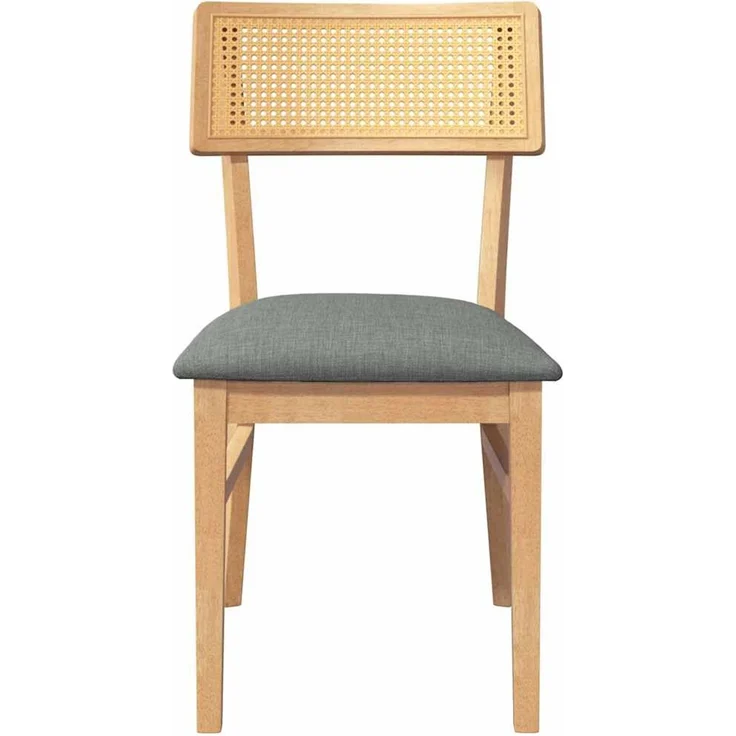 vidaXL Esszimmerstühle mit Kissen 2 Stk. Massivholz Gummibaum 4102465 – Bild 5