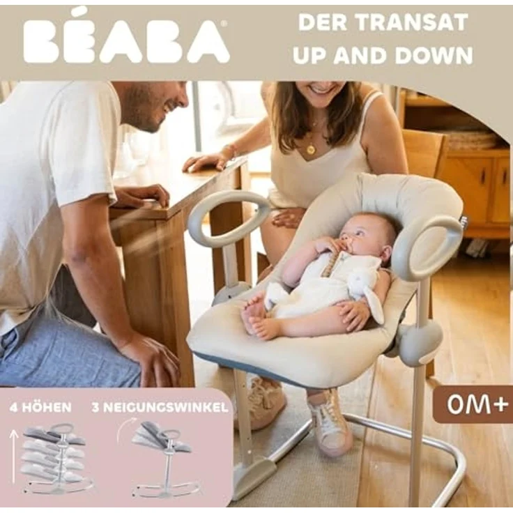Beaba Up & Down IV Babywippe - Clay Clay – Bild 3
