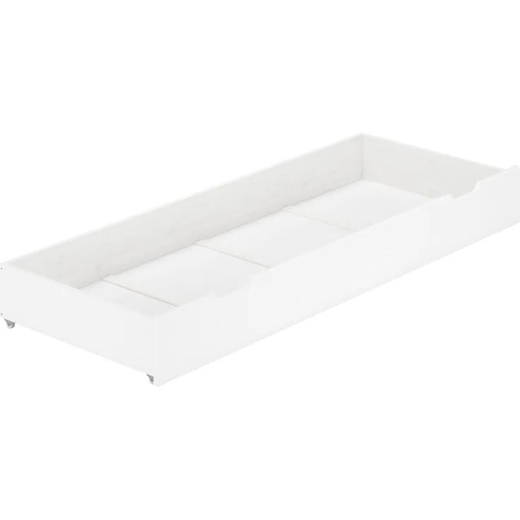 Bettkasten Rollkasten Staukasten für schmale Betten 80x200 Kiefer weiß 90.10-S5W – Bild 4