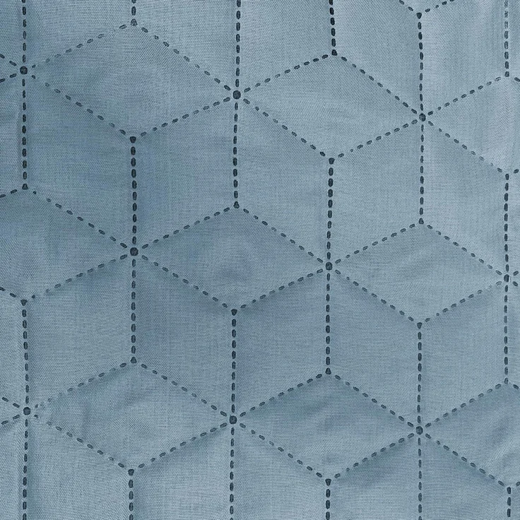 Delindo Lifestyle Tagesdecke Belford, anthrazit grau oder blau, Bettüberwurf 140x210 oder 220x240, in elegantem Hexagon-Steppdesign – Bild 4