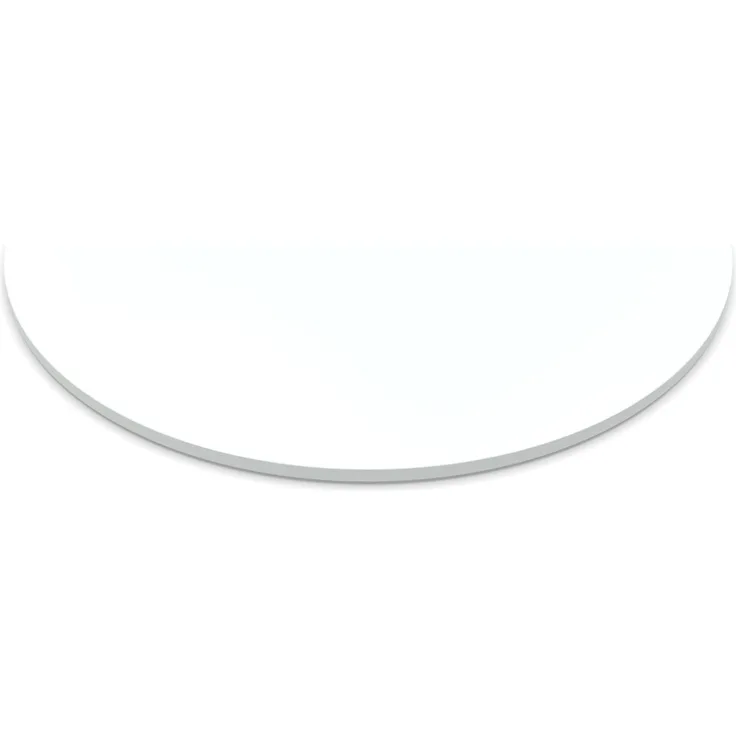 Dekor Spanplatte 28mm Tischplatte rund melaminharzbeschichtet weiß mit ABS Kante Umleimer - Größe 170 x 170 cm - Höhe 2,8 cm - Farbe Icy White
