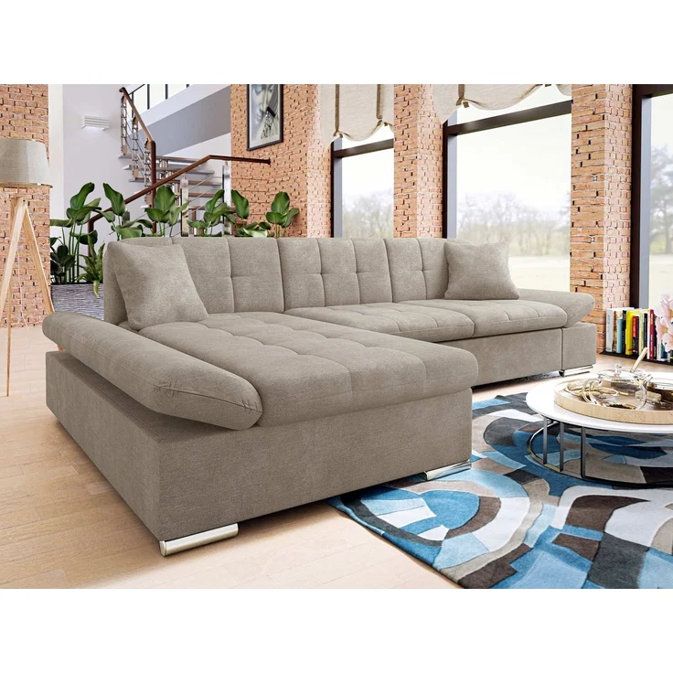 Mirjan24 Ecksofa Montana (Farbe: Spirit Taupe, Seite: Links), 76 x 161 x 278 cm – Bild 2
