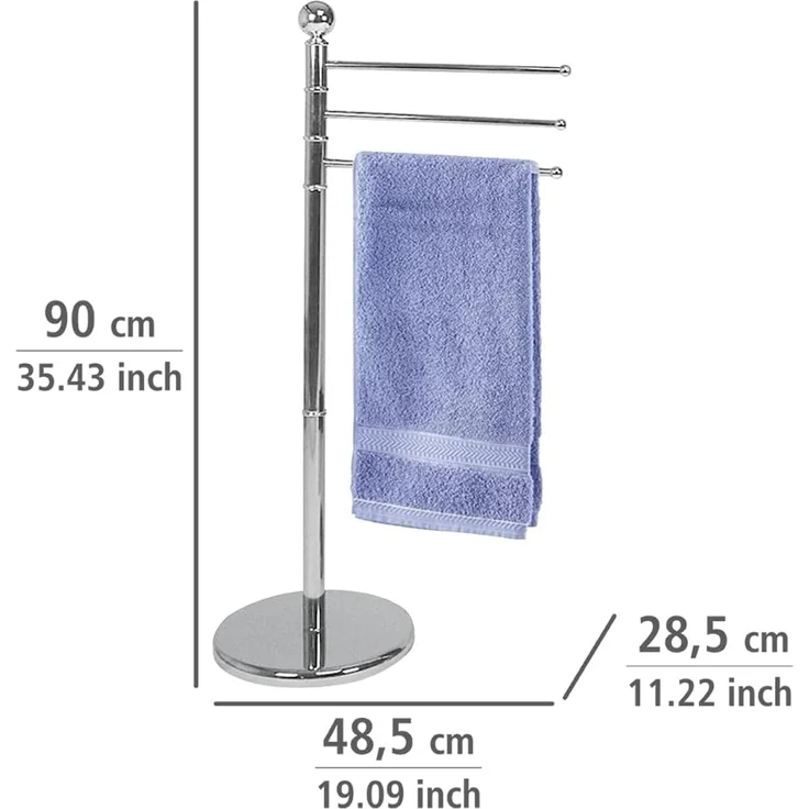 Wenko Exclusiv Handtuchständer 3-armig, chrom – Bild 4