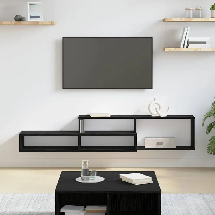 Wand-TV Stand, TV-Regal 150x25x28,5cm Holzwerkstoff