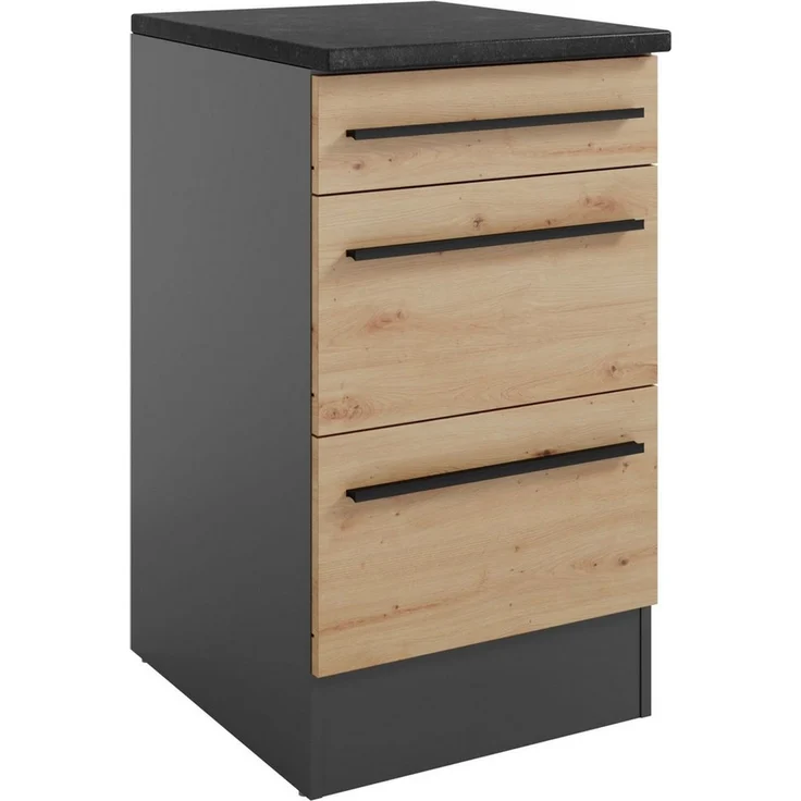 BASIC by Balculina Unterschrank Jazz B/T/H 50x60x90 cm (1-St) Breite 50cm, Melaminbeschichtung – Bild 1