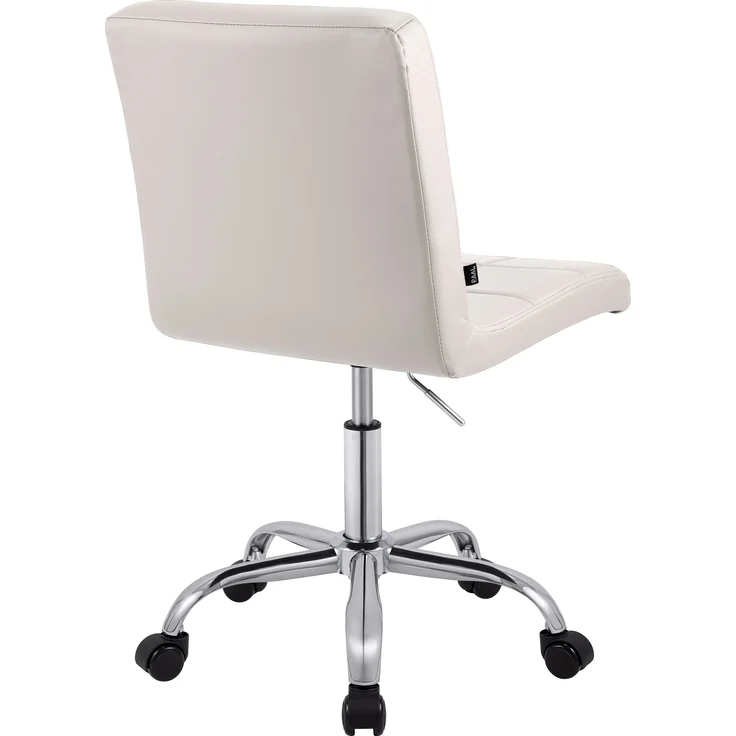 CLP Arbeitshocker Darfield höhenverstellbar und 360° drehbar bis 150 kg belastbar,weiß Kunstleder – Bild 6