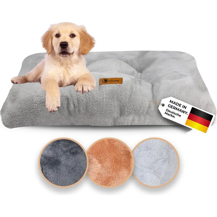 Belune Tierbett Deluxe - Flauschiges Kuschelbett Premium - waschbar, flauschiges Hundekissen, verschiedene Größen und Farben