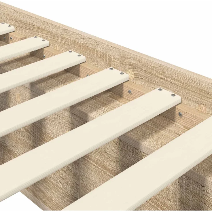vidaXL Bettgestell mit Stauraum Sonoma-Eiche 80 x 200 cm Holzwerkstoff 3429518 – Bild 6