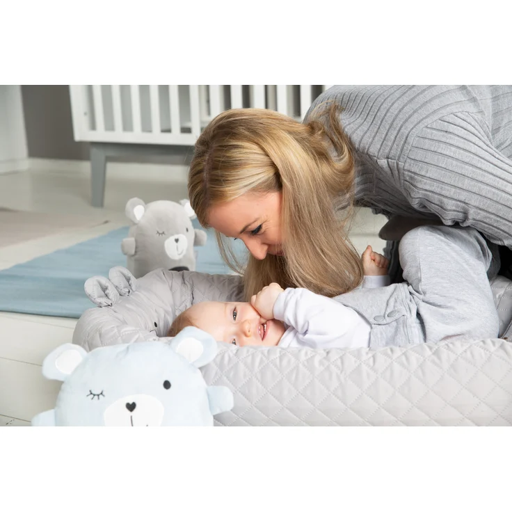 roba Babylounge 'roba Style' - Kuschelnest mit Häschen-Gesicht Sammy - Wickelauflage - Grau – Bild 7