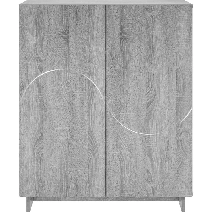 vidaXL Schuhschrank 73 x 38 x 87,5 cm Holzwerkstoff Sonoma-Grau 8011654 – Bild 4