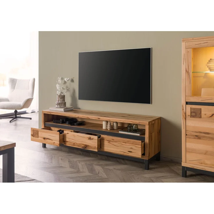 TV-Board Kernbuche 170 x 40 x 56 natur geölt VILLANDERS #114 – Bild 4