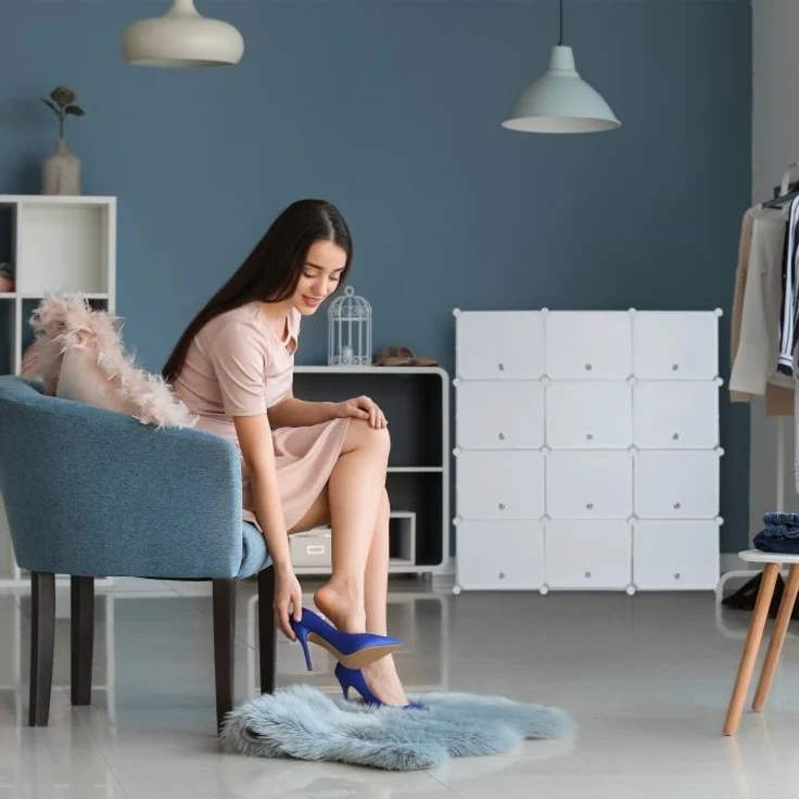 Schuhschrank Stecksystem 24 Fächer – Bild 6