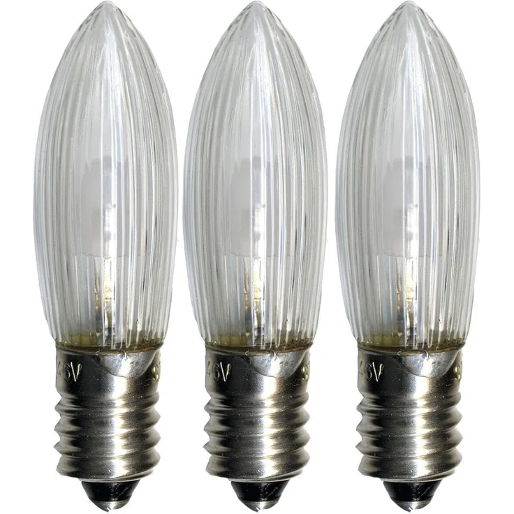 LED Ersatzleuchtmittel für Baumkerzen - warmweiß, 3 Stück – Bild 2