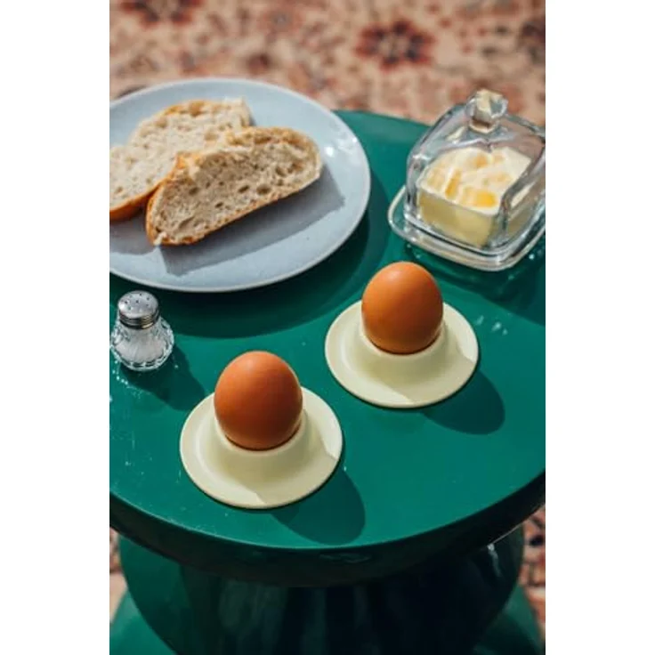 APS 85297 - EGGY - Eierbecher 4er Set, 8,50x8,50, Höhe 4,50 cm, Melamin, gelb matt – Bild 7