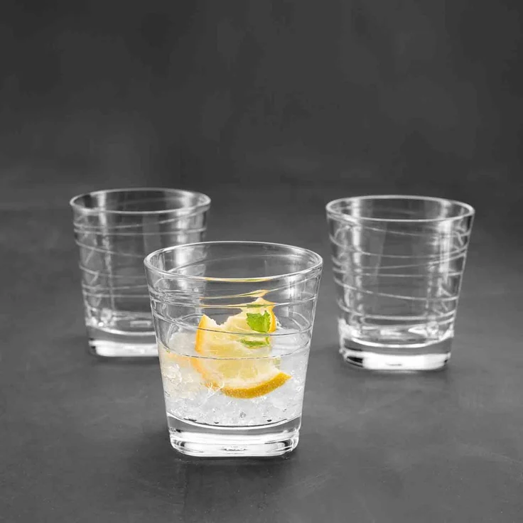 Leonardo 'Vario Struttura' Trinkglas, Kalk-Natron Glas, 280 ml, 12x Trinkglas, Transparent – Bild 5
