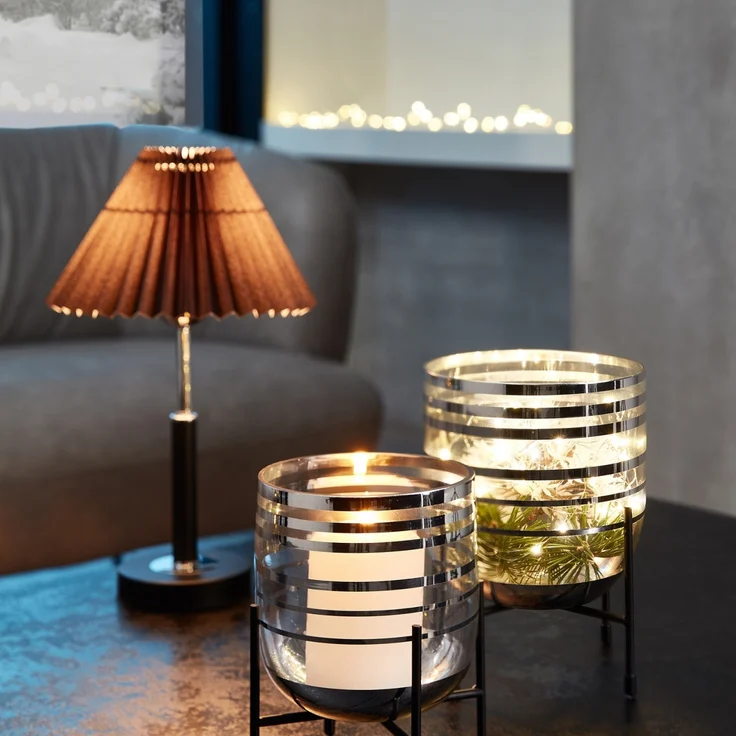 Formano Plissee Schirm Tischlampe Schwarz – Bild 2