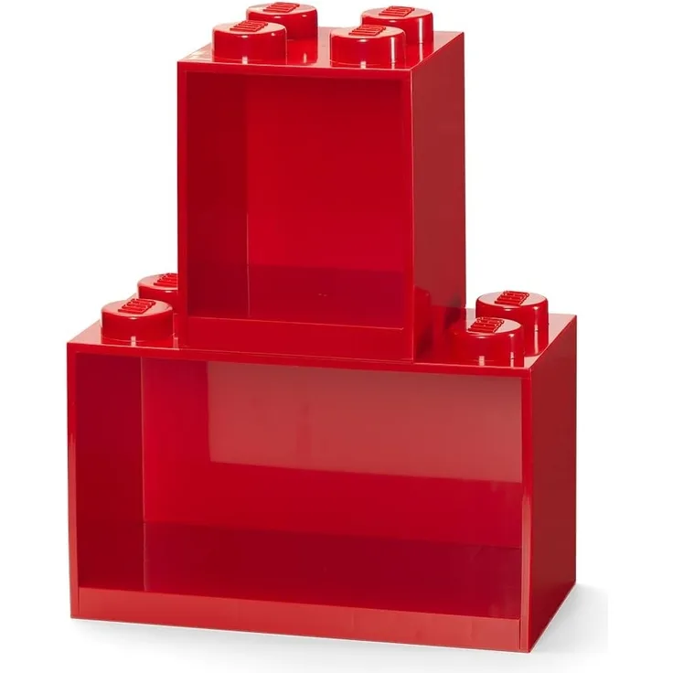 Room Copenhagen LEGO Wandregal Set, rot