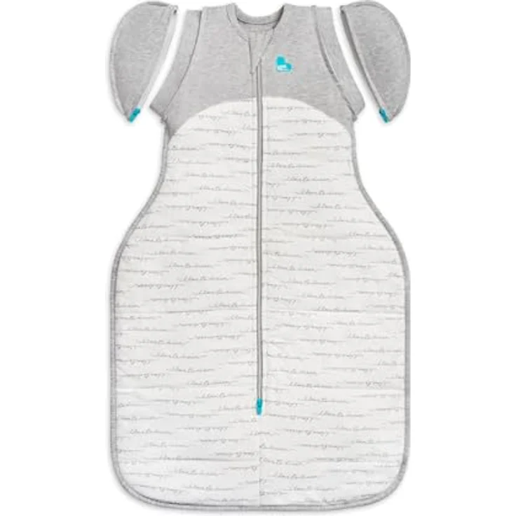 Love To Dream™ Swaddle UP™ Übergangsschlafsack, XL 11–14 kg – Weiß | Enganliegende Passform mit abnehmbaren Flügeln | 2,5 Tog für Winter & Herbst (16–20 °C) | Baumwolle, maschinenwaschbar – Bild 2