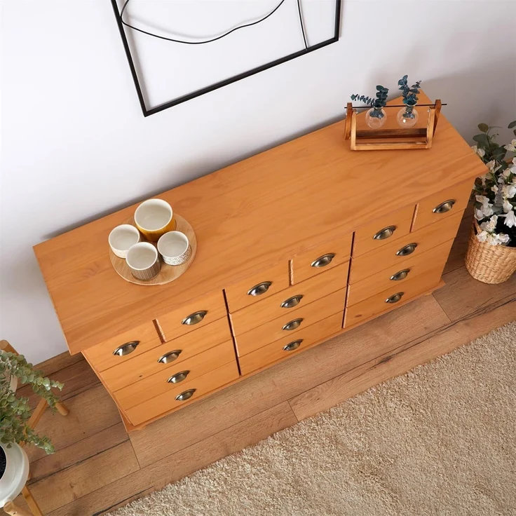 IDIMEX Kommode COLMAR, Schubladenschrank Kommode Apothekerschrank Sideboard mit 12 Schubladen – Bild 5