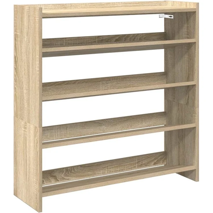 vidaXL Schuhregal Sonoma-Eiche 80x25x81 cm Holzwerkstoff 859907 – Bild 1