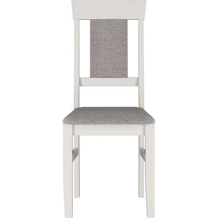 Gepolsterte kleine Essgruppe Tisch 2 Stühle Kiefer Massivholz weiß-grau 90.70-50 A W Set 25 – Bild 6