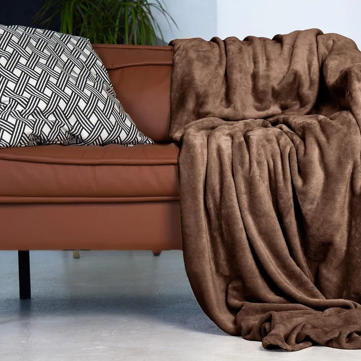 Wohndecke Kuscheldecke super weich & flauschig – warme Fleecedecke, Gräfenstayn, warme Wolldecke, Sofadecke & Tagesdecke - Überwurf Sofa, Couch – Bild 5