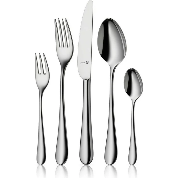 WMF 'Merit' Besteck-Set spühlmaschinenfest, 66 Stk., Cromargan-Edelstahl silber – Bild 2