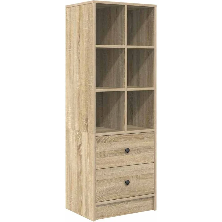 vidaXL Highboard mit Schubladen Sonoma-Eiche 45,5 x 34 x 127 cm 869364 – Bild 1