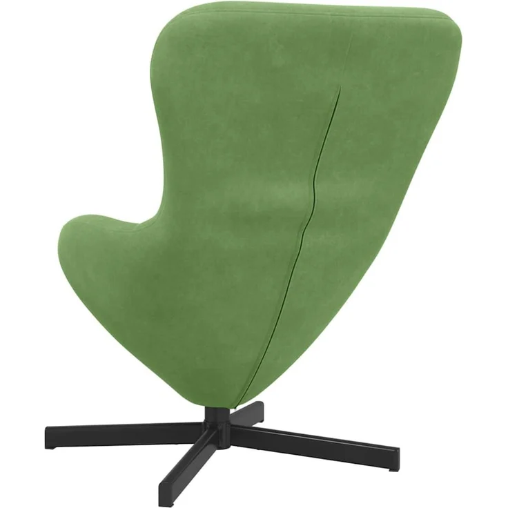 vidaXL Eiersessel Hellgrün 63 x 73 x 90 cm Samt 42002759 – Bild 5
