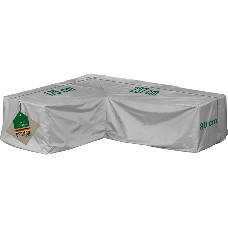 mehr Garten Gartenmöbel-Schutzhülle Protect, Premium PROTECT Eck-Lounge-Abdeckung asymmetrisch Ottomane links, 237(
