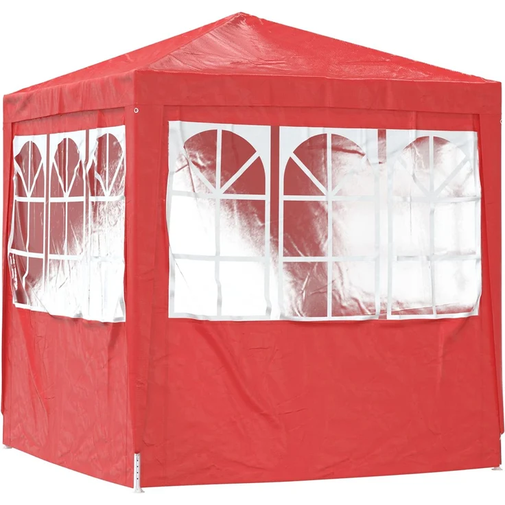 vidaXL Party-Zelt Rot 200 x 200 x 240 cm PE und Stahl 42032994 – Bild 6