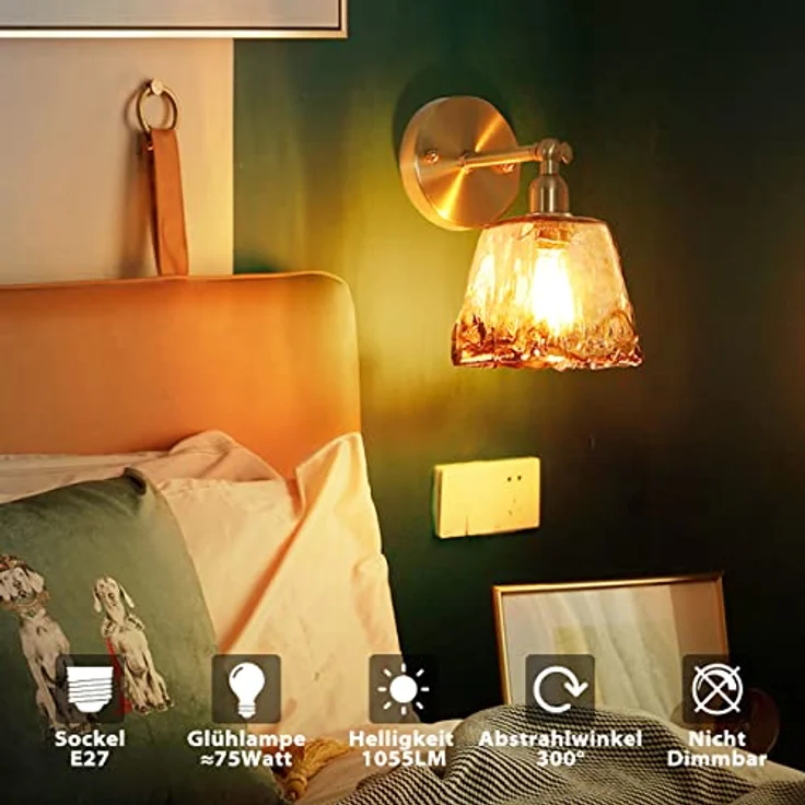 LVWIT 7.5W LED Glühbirne E27 Warmweiß erstezt 75W, Filament Retro Lampe 1055 lm, 2700K Warmweiß für Nostalgie und Retro Beleuchtung im Haus Café Bar (6er Pack) – Bild 3