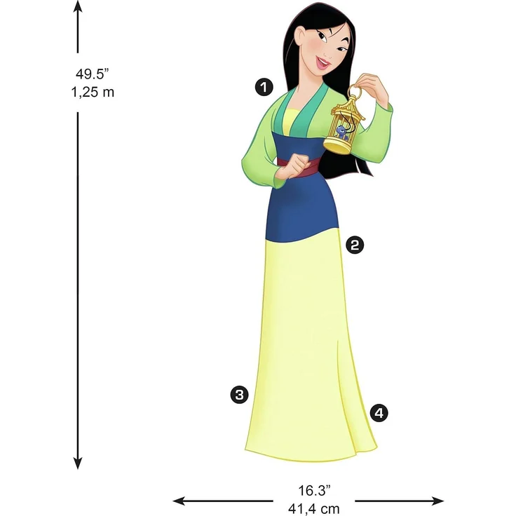 Disney Mulan große Wandaufkleber – Bild 3