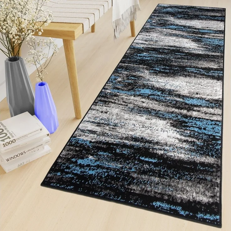 Tapiso Läufer MAYA, rechteckig, Höhe: 8 mm, Flur Meterware Korridor Küche Kurzflor