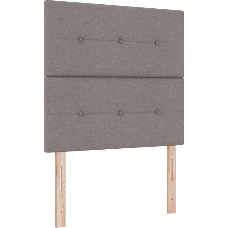 vidaXL Ottoman-Bett mit Matratze und LED Taupe 100 x 200 cm Stoff 3458052 – Bild 5